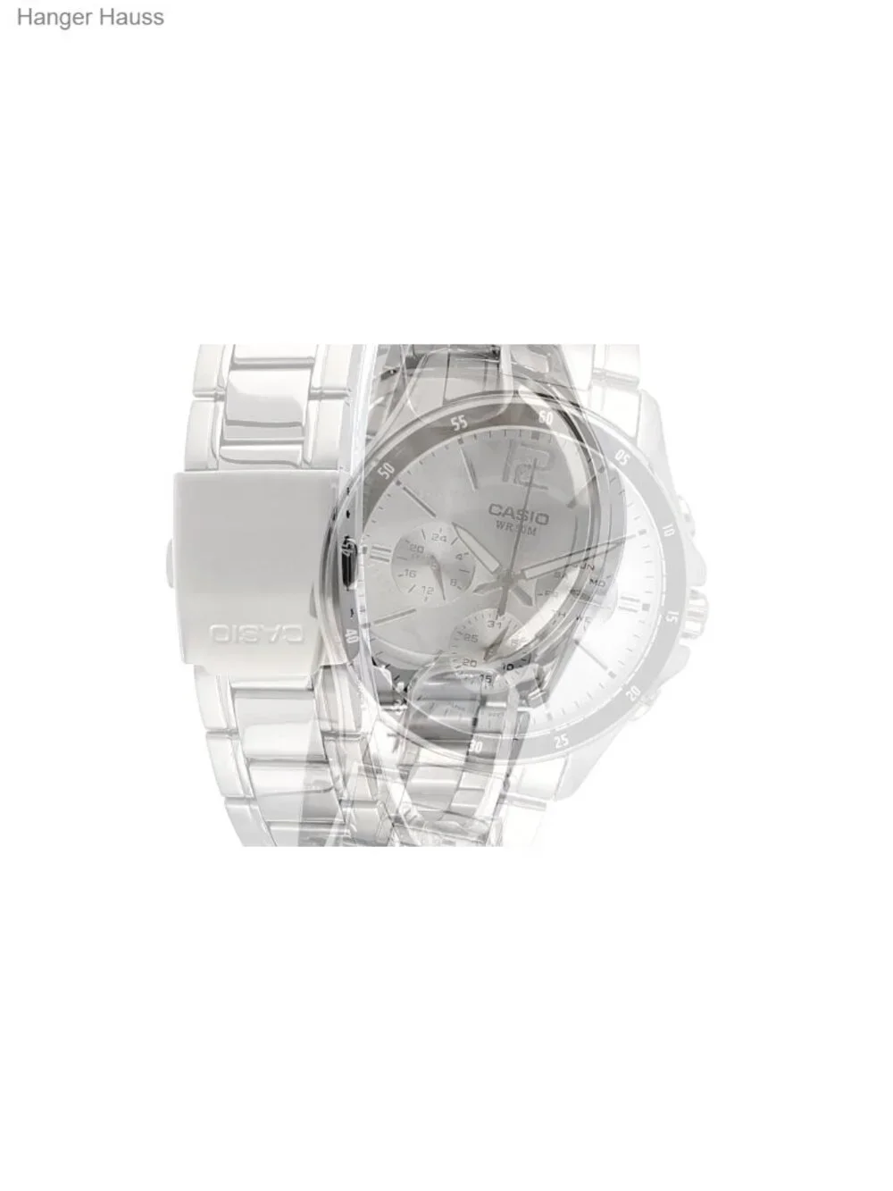 Men's Stainless Steel Analog Watch Multifunction Day Date Subdials Water
